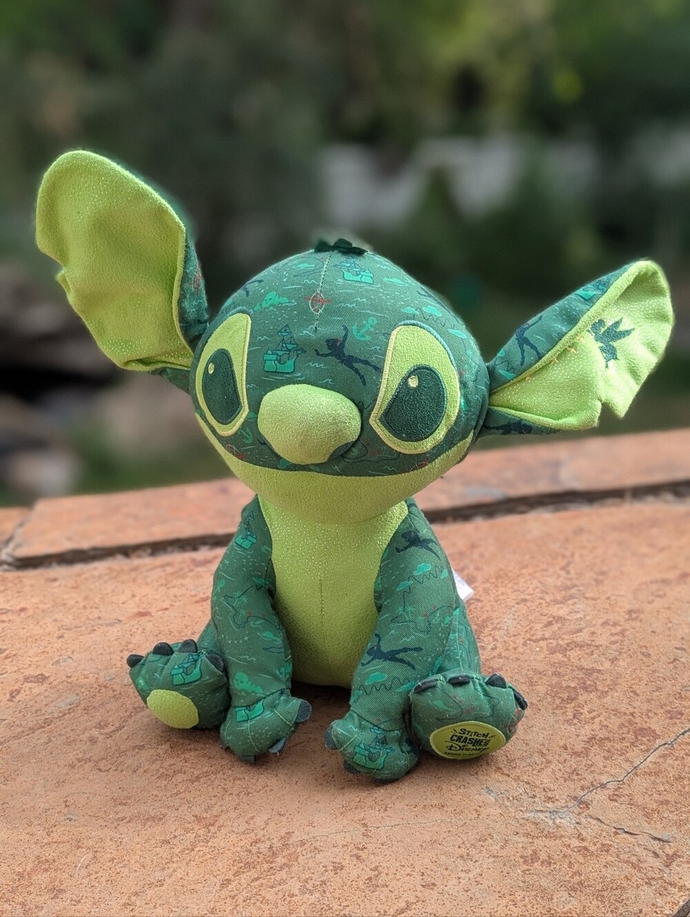 Disneyland Stitch Crashes Disney Plush 11" Tinkerbell Peter Pan